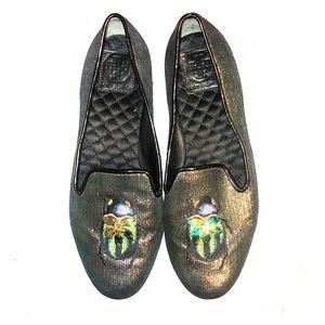 Tory Burch Scarab/Beetle Loafer Flat